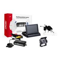 Parkavimo pagalbos sistema TFT02 4,3" su HD-501-IR kamera, 4 balti jutikliai