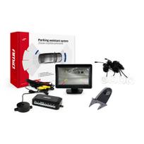 Parkavimo pagalbos sistema TFT01 4,3" su HD-502-IR kamera, 4 balti jutikliai