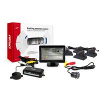 Parkavimo pagalbos sistema TFT01 4,3" su HD-307-IR kamera, 4 juodi jutikliai, sunkvežimiams