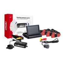 Parkavimo pagalbos sistema TFT02 4,3" su HD-307-IR kamera, 4 juodi jutikliai, vidinis montavimas