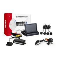 Parkavimo pagalbos sistema TFT02 4,3" su HD-315-LED kamera, 4 juodi jutikliai GOLD