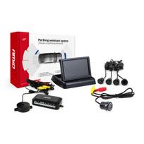 Parkavimo pagalbos sistema TFT02 4,3" su HD-307-IR kamera, 4 juodi jutikliai GOLD
