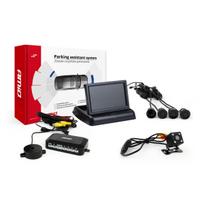 Parkavimo pagalbos sistema TFT02 4,3" su HD-315-LED kamera, 4 juodi jutikliai