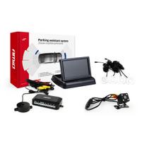 Parkavimo pagalbos sistema TFT02 4,3" su HD-315-LED kamera, 4 balti jutikliai