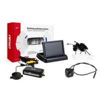 Parkavimo pagalbos sistema TFT02 4,3" su HD-310 LED kamera, 4 balti jutikliai