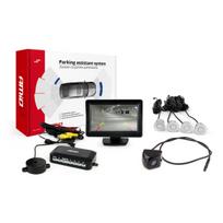 Parkavimo pagalbos sistema TFT01 4,3" su HD-310 kamera, 4 sidabro spalvos jutikliai