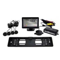 Parkavimo pagalbos sistema TFT01 FT 4,3" su CAM-402 LED kamera, 4 juodi jutikliai
