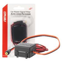 Automobilinis signalo filtras su DC-DC keitikliu ir kištuku 12V – nuo trukdžių AMIO-04101