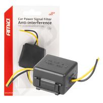 Automobilinis trukdžių šalinimo filtras su stikline saugiklio apsauga 12V AMIO-04099