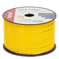 Viengyslis CCA kabelis, geltonas, 1x1mm² 100m 5A 12/230V AMIO-04448