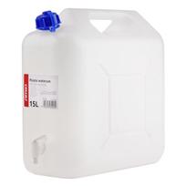 Plastikinis vandens bakas su čiaupu 15L AMIO-03203