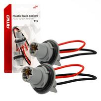 Plastikiniai lizdai 2 vnt., T15/W16W/W5W