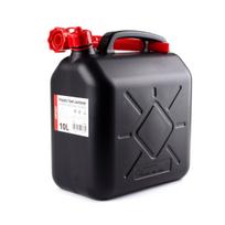 Plastikinis kuro kanistras 10 L, juodas, 32x28x17 cm