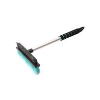 Automobilinis 2in1 šepetys su silikoniniu valytuvu, aliuminis, 42 cm