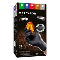 Nitrilinės pirštinės Mercator GoGrip ONE-BY-ONE, juodos, M, 100 vnt.