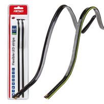Lanksčios šoninės COB LED juostos 2x30 cm 12V, žalia