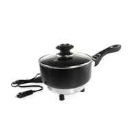 Elektrinis puodas su dangčiu automobiliui, 18 cm x 8 cm 250W 24V, AMIO-02535