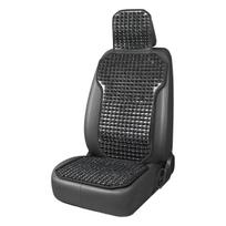 Automobilio sėdynės kilimėlis su karoliukais 126 × 44 cm - juoda