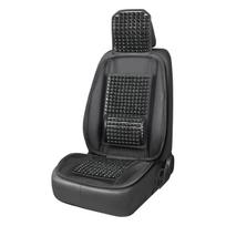 Automobilio sėdynės kilimėlis su karoliukais 125 x 52 cm - juoda