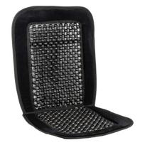 Automobilio sėdynės kilimėlis su karoliukais 90 x 44 cm - juoda