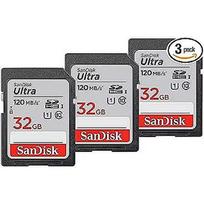 SanDisk Ultra R120, SDHC, 32GB, SDHC, UHS-I, U1, V10, 3Pack SDSDUN4-032G-GN6IM