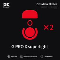 X-Raypad Obsidian Skates Logitech G Pro X Superlight 1 (Raudoni) Pakaitiniai Mouse Feet