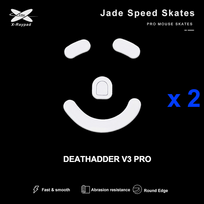 X-Raypad Jade Slankikliai Razer Deathadder V3 Pro Balti 2 vnt.