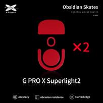 X-Raypad Obsidian Slidės Logitech G Pro X Superlight 2 Raudonos 2 vnt.