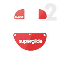 Pulsar Superglide 2 (Type-C) Stikliniai Pelytės Padukai BenQ Zowie EC Serijai Raudoni