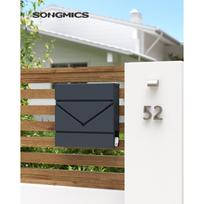 Pašto dėžutė SONGMICS iš cinkuoto plieno 37x10,5x37 cm