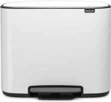 Brabantia Šiukšliadėžė Bo su pedalu baltos spalvos 36 l