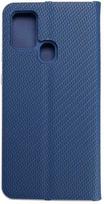 Dėklas Oem LUNA Book Carbon skirtas Samsung Galaxy A21s mėlynos spalvos
