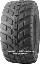 Padanga 500/45R22.5 AR839 Advance 148D TL,  500/45 R22.5