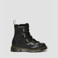 Dr. Martens 1460 LTT FL Black Milled Nappa & Black Wanama & Black Milo Fur - Dydis 40 (31876001 Laisvalaikio batai)