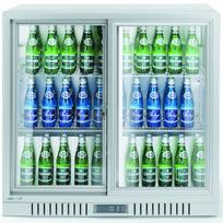 Baro šaldytuvas Su 2 Stumdomomis Durimis Led 150 L 160 W 90x52x84 Cm - Sidabrinis