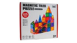 Magnetinis kaladėlių konstruktorius (125 dalių)