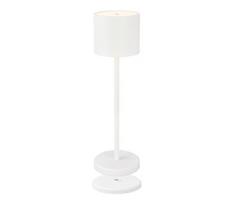 Briloner 7521016 - dimeriuojama LED stalinė lempa SIGO 2,5W/5V IP44 2600 mAh balta