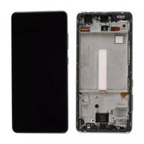 Samsung A52 4G/A526 5G Ekranas su lietimui jautriu stikliuku ir rėmeliu juodas OLED