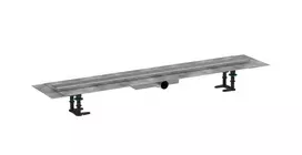Hansgrohe RainDrain Compact dušo latakas 100 cm, su grotelėmis, šlifuoto nerūdijančio plieno, 56170800