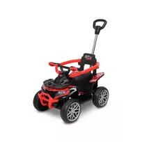 Paspiriama mašinėlė su stumimo rankena Toyz Movix, red