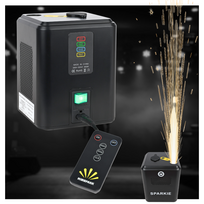 LIGHT4ME SPARKIE spark generator sparkler machine 350W wireless remote control emission height up to 3.5 m