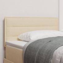 Lovos galvūgalis linijų dizainas kreminė 90 cm audinys