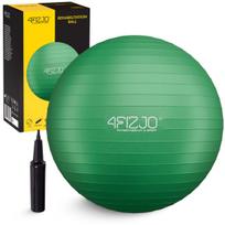 4fizjo gimnastikos kamuolys 55 cm su pompa, Pvc, žalias