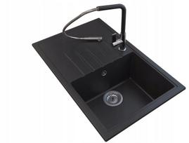 Granito kriauklė Granitan 20 cm juoda