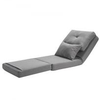 Konvertuojama sulankstoma kėdė, 55x167x10.5 cm, pilka, reguliuojama sulankstoma sofa