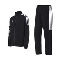 Adidas Boxing 3-Stripes Classic Retro Straight Leg Long Pants Stand Collar Jacket Cotton Two-Piece Casual Sports Suit Unisex suit CLTR02NHJB+TR411TK M