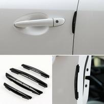 4 vnt. Universalūs automobilio durų kraštų apsauginiai juostelės nuo įbrėžimų ir smūgių F-Best PVC juoda