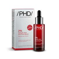 /PHD/ 2% salicilo rūgšties veido serumas nuo spuogų 30 ml Pakuotė 1 vnt. | Mažinantis poras, reguliuojantis riebalų išsiskyrimą riebiai ir į spuogus linkusiai odai