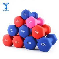 Hexagonal Matte Dumbbell Set for Women and Children, Home Fitness, Solid Cast Iron 0.5kg single