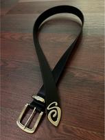 2025 Men's Retro Pin Buckle Belt - High-Quality PU Leather, Versatile Niche Design Waistband 110 cm juoda